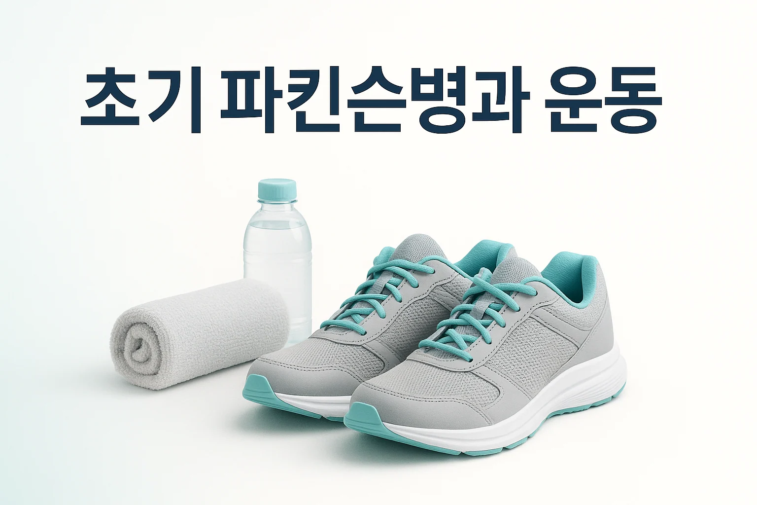 송도 이레한의원에서 파킨슨병 초기의 운동 효과를 설명하는 안내 이미지