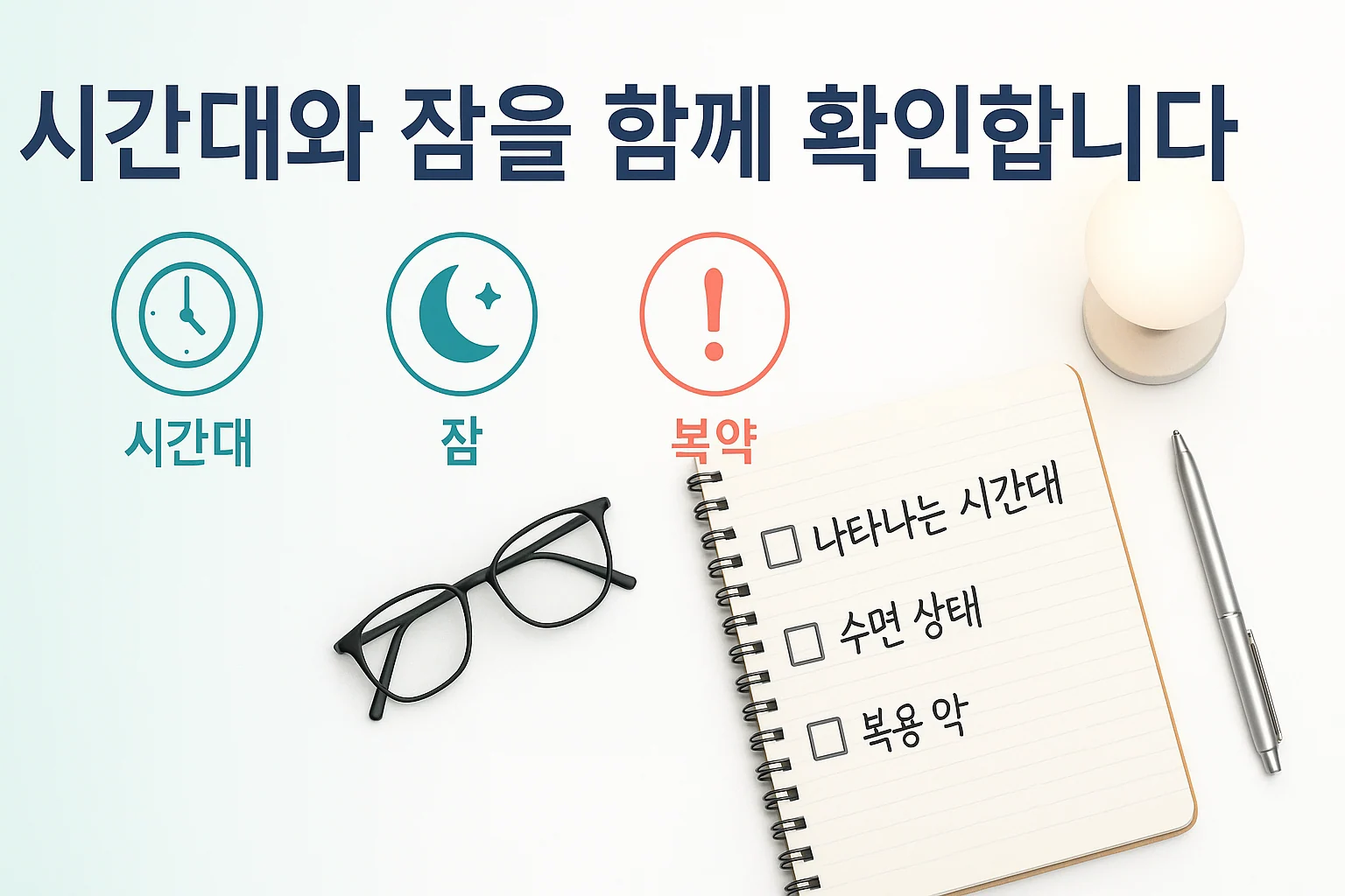 인천 송도 이레한의원에서 환시의 시간대와 수면 상태를 함께 확인하는 상담 안내 이미지