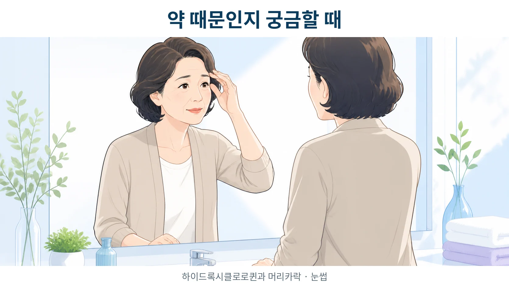 하이드록시클로로퀸, 머리카락과 눈썹이 빠지는 것이 약 때문인지 궁금할 때