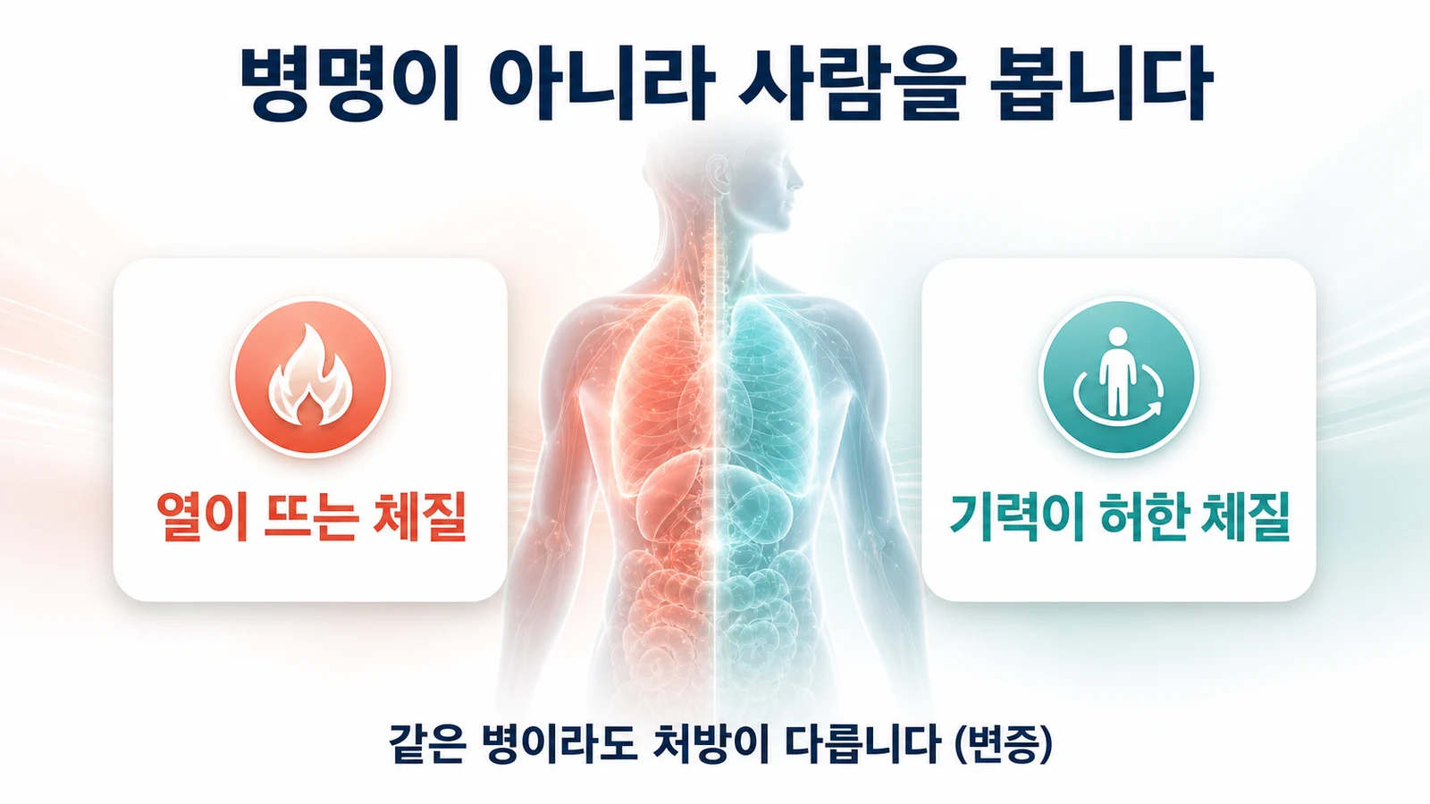 병명이 아니라 사람을 본다 — 변증
