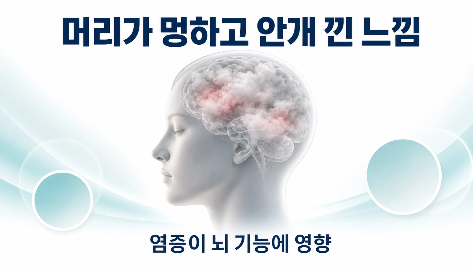 머리가 멍하고 안개 낀 느낌