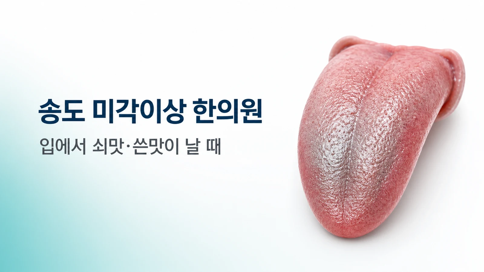 미각이상 — 입에서 쇠맛·쓴맛이 날 때 원인과 치료